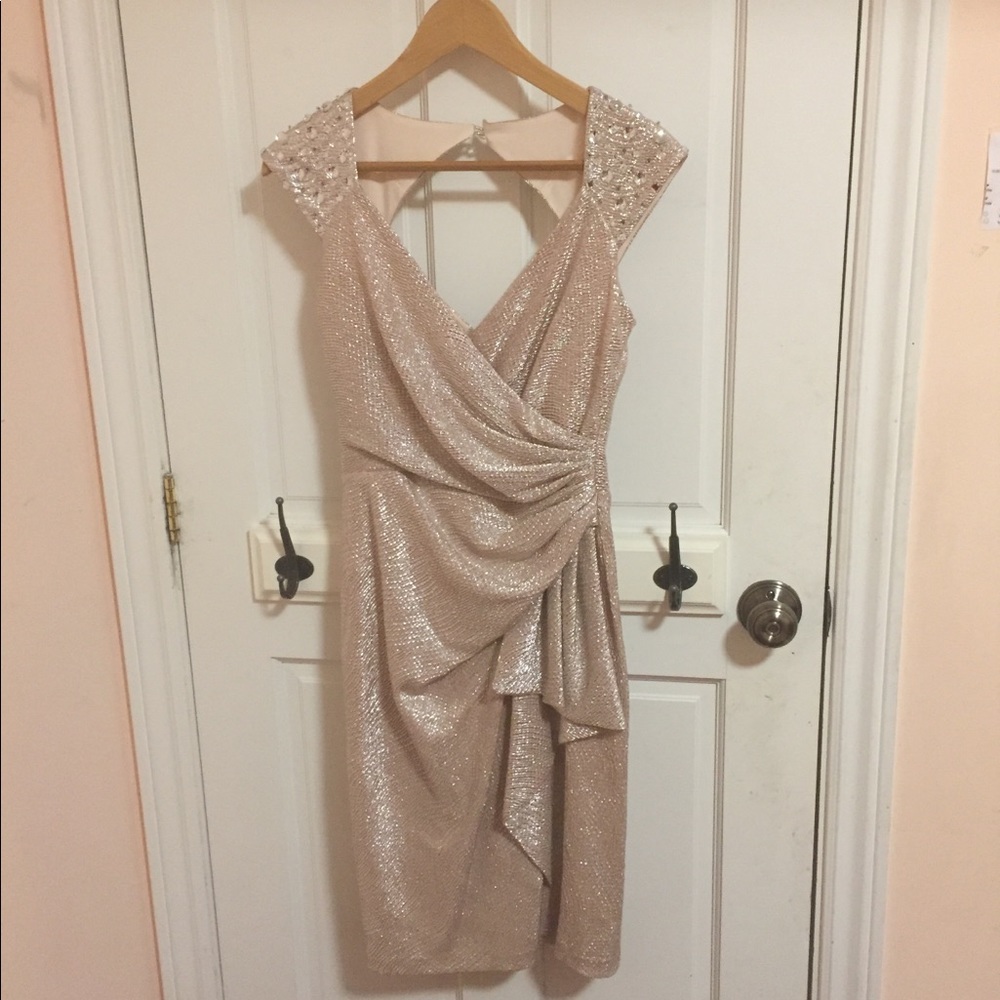 Maggy London Champagne Dress